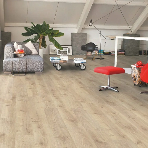 ДУБ ВИРДЖИНИЯ НАТУРАЛЬНЫЙ ЛАМИНАТ  QUICK-STEP  CREO PLUS 4V ламинат для пола