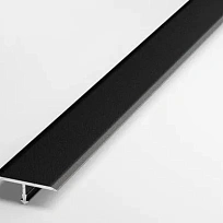 СТЫК Т-ОБРАЗНЫЙ ЧЕРНЫЙ МАТОВЫЙ ПОРОГИ  РУССКИЙ ПРОФИЛЬ фото напольных порожков