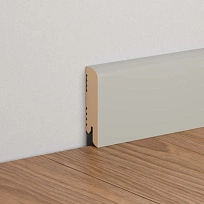 K-02 СЕРЫЙ ШЁЛК ПЛИНТУС  МДФ ЛИКОРН