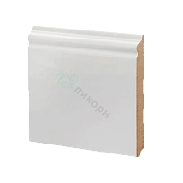 К-21 БЕЛЫЙ ПЛИНТУС  МДФ ЛИКОРН