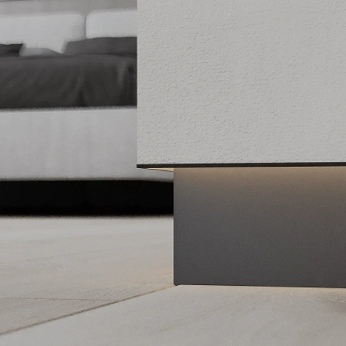 ТЕНЕВОЙ ПРОФИЛЬ ЧЁРНЫЙ ПЛИНТУС  ЛИКОРН ЛАЙН