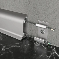 КРЕПЁЖНАЯ КЛИПСА АЛЮМ. ПЛИНТУС  FEZARD