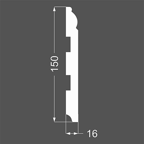 Р 4.150.16 ПЛИНТУС  МДФ ЛИКОРН
