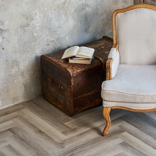 ЭРМИТАЖ ПАРКЕТ КВАРЦ ВИНИЛ VINILAM PARQUET HERRINGBONE