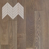 ДУБ РУСТИК ГАМЛЕТ ИНЖЕНЕРНАЯ ДОСКА  LAB ARTE  ФРАНЦУЗСКАЯ ЁЛКА CHEVRON для пола