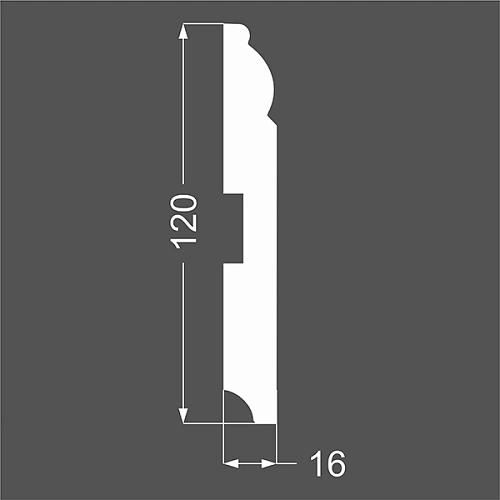 Р 4.120.16 ПЛИНТУС  МДФ ЛИКОРН