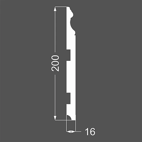 Р 16.200.16 ПЛИНТУС  МДФ ЛИКОРН