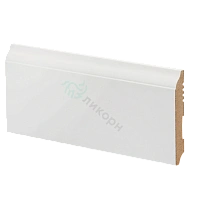 К-18 БЕЛЫЙ ПЛИНТУС  МДФ ЛИКОРН