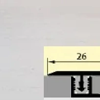 СТЫК Т-ОБРАЗНЫЙ ДУБ СНЕЖНЫЙ СНЯТ ПОРОГИ  РУССКИЙ ПРОФИЛЬ фото напольных порожков