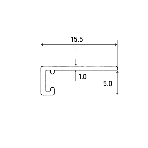 МИКРО ПЛИНТУС ЛАЙН ЛИКОРН СЕРЕБРИСТЫЙ ПЛИНТУС  ЛИКОРН ЛАЙН