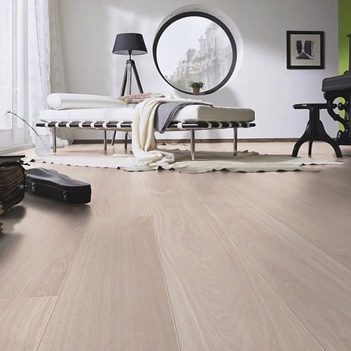 ДУБ ВЕЙВЛЕСС БЕЛЫЙ ЛАМИНАТ  KRONOTEX  EXQUISIT ламинат для пола