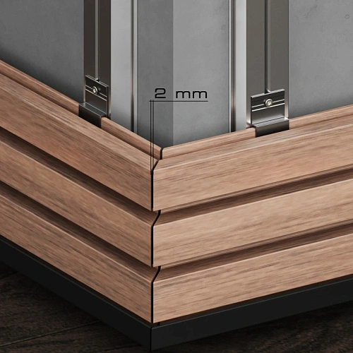 ФАСАДНЫЙ ПРОФИЛЬ FS 15 TEAK ФАСАДНАЯ ДОСКА  LEGRO NATURAL WALL PANELS № 46176