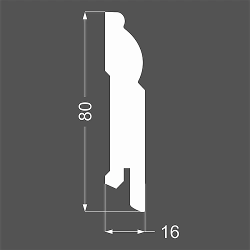 Р 4.80.16 ПЛИНТУС  МДФ ЛИКОРН