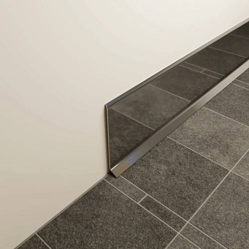 ВСТАВКА ИЗ НЕРЖАВЕЙКИ AISI-304 ЗЕРК./ШЛИФ. ПЛИНТУС  FEZARD