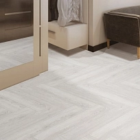 WHITE SMOKE OAK  КВАРЦ ВИНИЛ  FLOOR FACTOR  HERRINGBONE