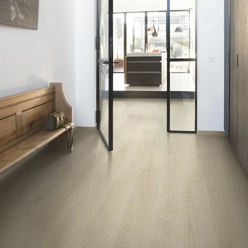 ДУБ БЕЖЕВЫЙ ОТБЕЛЕННЫЙ ЛАМИНАТ  QUICK-STEP  CLASSIC PLUS HУDRO ламинат для пола