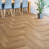 TOBACCO BRAUN OAK  КВАРЦ ВИНИЛ  FLOOR FACTOR  HERRINGBONE