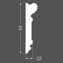 D 2.93.22 ПЛИНТУС  МДФ ЛИКОРН