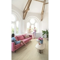 ДУБ МОРСКОЙ БЕЖЕВЫЙ  КВАРЦ ВИНИЛ  QUICK STEP LVT  ALPHA VINYL BLOOM